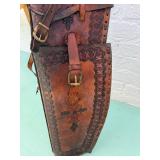 Great Looking Vintage Handmade Leather Rifle or Shotgun Case