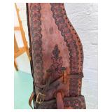 Great Looking Vintage Handmade Leather Rifle or Shotgun Case
