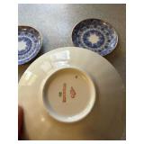 Lomonosov USSR Teapot & 2 Cups with Saucers