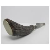 Antique Stag Horn & Sterling Silver Handle Cutlery Set