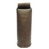 LARGE Early Antique Brass or Copper Cow Bell w/Original Leather