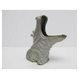 Old Vintage Cast Iron Hippo