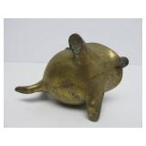 Old Vintage Brass Fish Ash Tray / Receiver