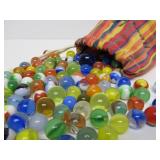 Bag Full of Old Vintage Marbles
