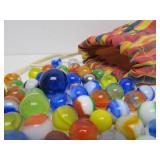 Bag Full of Old Vintage Marbles