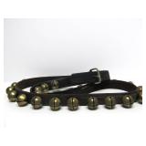 LARGE Antique Leather Strap Sleigh Bell Set