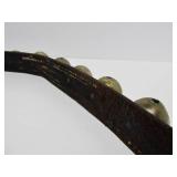 LARGE Antique Leather Strap Sleigh Bell Set