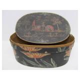 Wonderful Original 18th Century Painted Oval Box