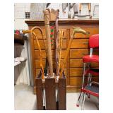 Group of Canes & Walking Sticks