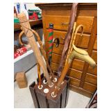 Group of Canes & Walking Sticks