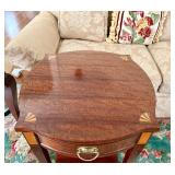 Wonderful Condition and Quality High End BAKER FURNITURE Inlaid Lamp Table w/Drawer