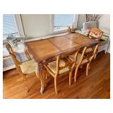 Nice Vintage Smaller Size Dining Table w/6 Chairs