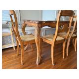 Nice Vintage Smaller Size Dining Table w/6 Chairs