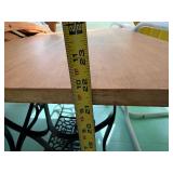 Coffee Table Made w/Antique Cast Iron Sewing Cabinet Treadle Base