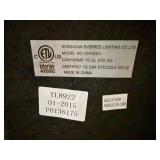 Pair of White Urn Table Lamps w Linen Drum Shades 24in TL8922 Good