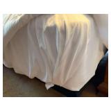 Upholstered Bed Frame w Tufted Headboard & Mattress King