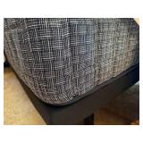 Upholstered Bed Frame w Tufted Headboard & Mattress King