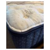 Upholstered Bed Frame w Tufted Headboard & Mattress King