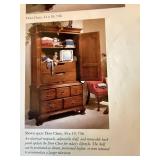 Traditional Oak Door Chest Armoire Media Cabinet 44x19x74 Good