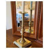 Stiffel Brass Table Lamp Model 6818 Cream Shade 34in Good