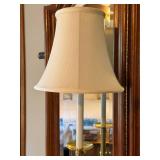 Stiffel Brass Table Lamp Model 6818 Cream Shade 34in Good