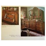 Thomasville Fisher Park Door Dresser w Tri Fold Mirror Oak Finish