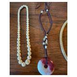 Lot of 5 Fashion Necklaces Pendant Beaded Collar Assorted Styles