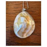 3 Pc Statement Necklace Lot Shell Pendants Beaded Strands Fashion Jewelry