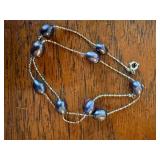 Black Pearl Jewelry Lot 7 Pc Sterling 925 Necklaces Bracelet Earrings