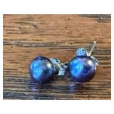 Black Pearl Jewelry Lot 7 Pc Sterling 925 Necklaces Bracelet Earrings