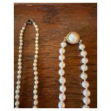 Vintage Imperfect Shaped Real Pearl Jewelry Lot Necklaces Bracelet Earrings Mixed Set