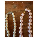 Vintage Imperfect Shaped Real Pearl Jewelry Lot Necklaces Bracelet Earrings Mixed Set