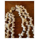 Vintage Imperfect Shaped Real Pearl Jewelry Lot Necklaces Bracelet Earrings Mixed Set