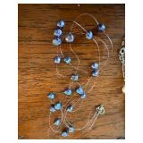 Mixed Costume Jewelry Lot 6 Pc Bracelets Necklaces Pearls Rhinestone