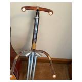 Mitchell MD-10 Acoustic Guitar Natural Dreadnought w/ Stand Good