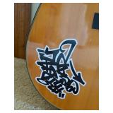 Mitchell MD-10 Acoustic Guitar Natural Dreadnought w/ Stand Good