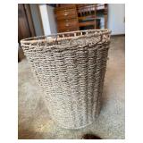 Eclectic Decor Lot Owl Pottery Basket Wood Mask Faux Hibiscus