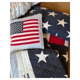 Tommy Hilfiger Americana Bedding Set Quilt Sham Pillow Flag Stars