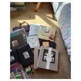 Scrapbook Photo Album Lot Memory Books Supplies Tote Mixed Craft Set