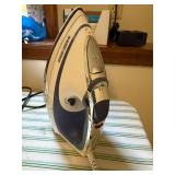 Black+Decker Iron & Large Wicker Basket Household Utility Lot