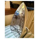 Black+Decker Iron & Large Wicker Basket Household Utility Lot