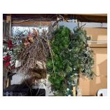 Mixed Seasonal Wreaths Garlands Holiday Decor Lot Twig Pine Cone