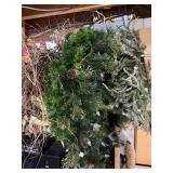 Mixed Seasonal Wreaths Garlands Holiday Decor Lot Twig Pine Cone