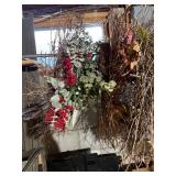 Mixed Seasonal Wreaths Garlands Holiday Decor Lot Twig Pine Cone