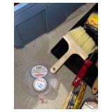 Mixed Paint Supplies Lot Brushes Rollers Tray Tape Red Devil Level