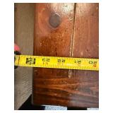 Pair of Rustic Wood End Tables- 3 Drawer Turned Leg Accent Side Table Good