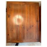 Pair of Rustic Wood End Tables- 3 Drawer Turned Leg Accent Side Table Good