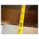 Vintage Wood Magazine Rack Storage Bench Hinged Lid 31x24x20