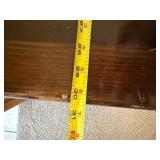 Vintage Wood Magazine Rack Storage Bench Hinged Lid 31x24x20