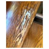 Oak Computer Desk with Slide-out Tray & Drawer includes desk lamp -  47x24x30 Fair